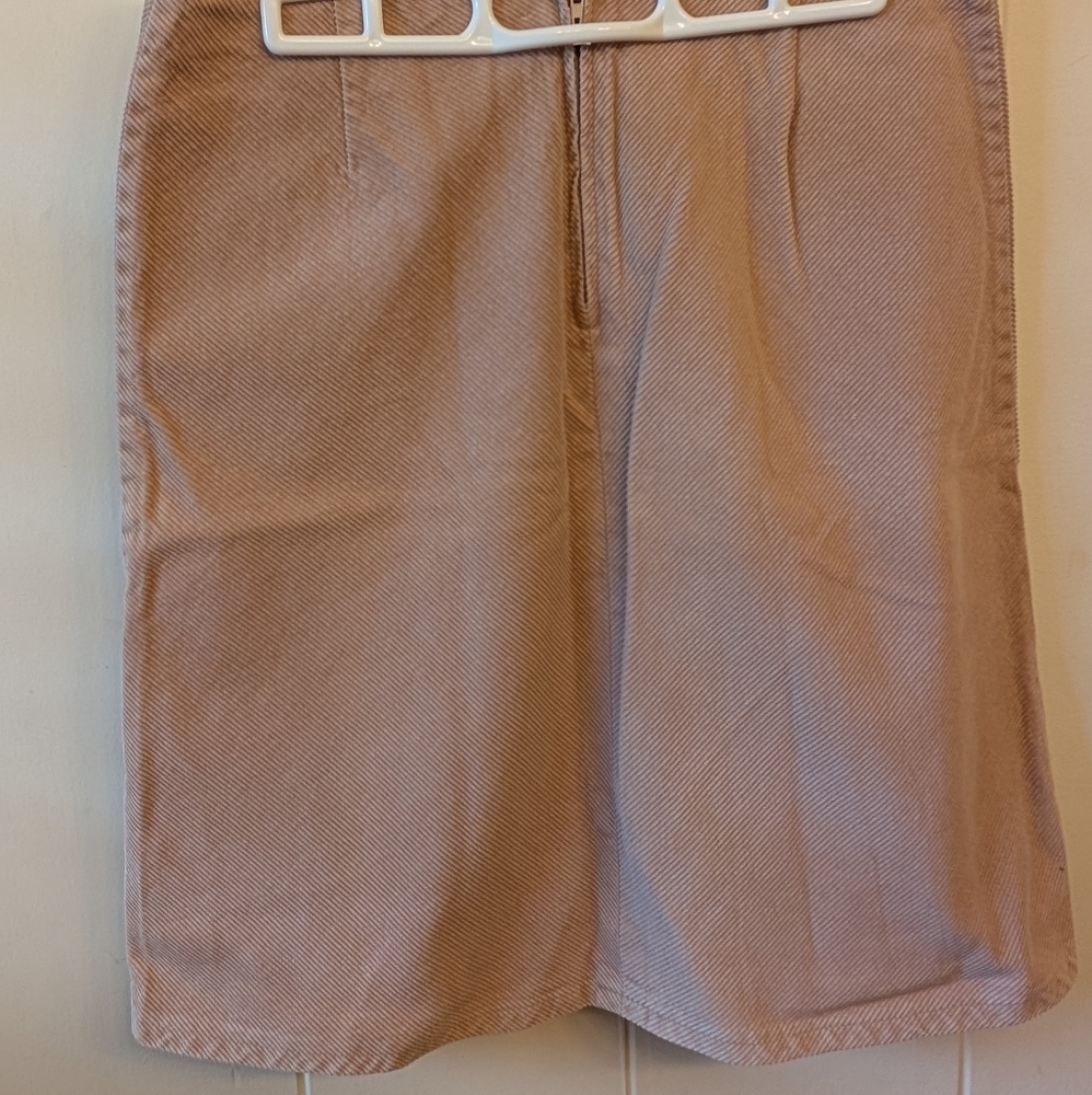 H&M Beige Corduroy Skirt